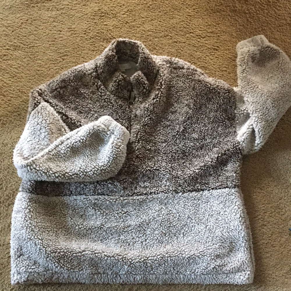 Oversized Sherpa Pullover